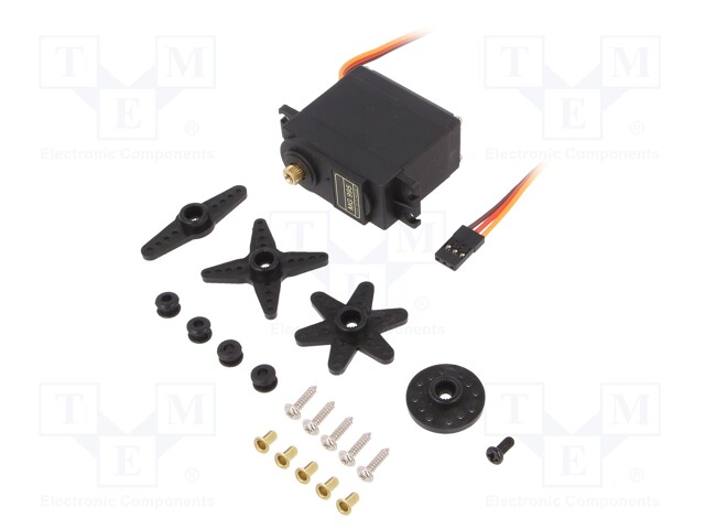 Motor: servo; 4.8÷6VDC; standard; analogue; 55g; 40x19x43mm; metal