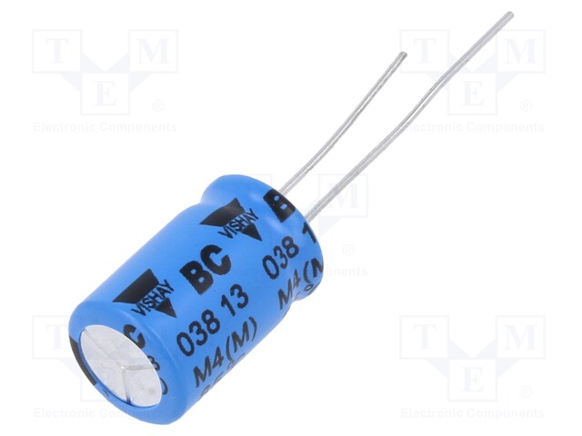 Capacitor: electrolytic; THT; 1mF; 16VDC; Ø10x16mm; Pitch: 5mm; ±20%