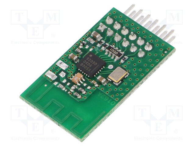 Module: RF; AM transceiver; FSK; 2.4GHz; SPI; -115dBm; 3VDC; 36/8mA