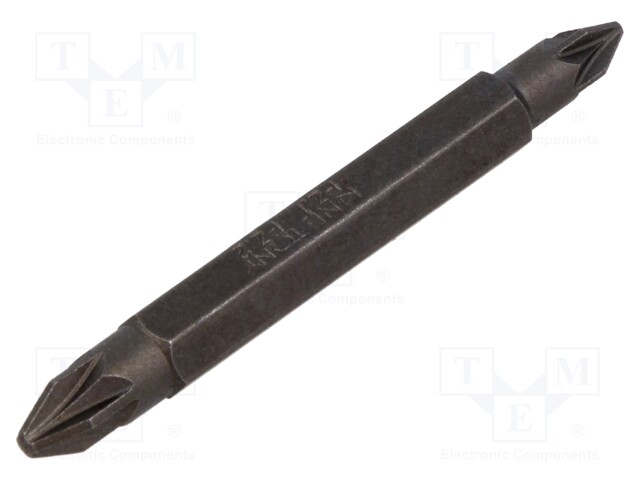 Screwdriver bit; Pozidriv®; PZ1,PZ2; Overall len: 60mm