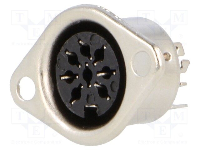 Socket; DIN; female; PIN: 8; Layout: 270° with central pin