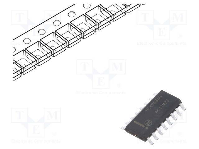 IC: analog switch; demultiplexer,multiplexer; Channels: 3; IN: 2