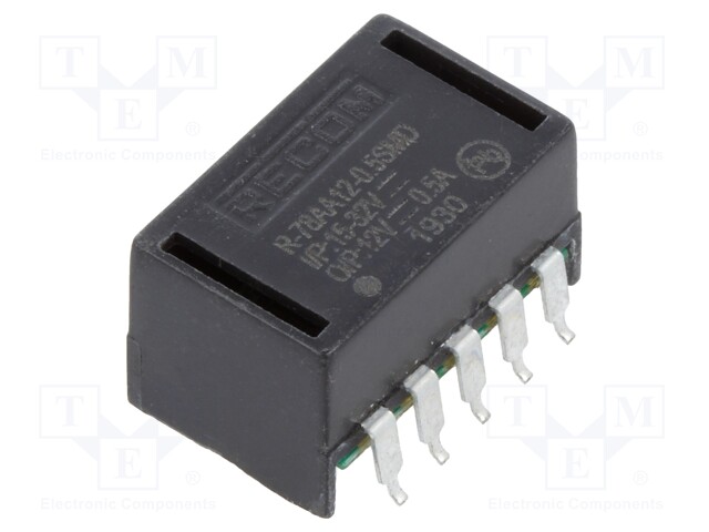 Converter: DC/DC; 6W; Uin: 15÷32V; Uout: 12VDC; Iout: 500mA; SMD; 1.7g