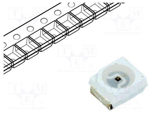 IR transmitter; 3528,PLCC2; transparent; 20mW; 120°; λp max: 940nm