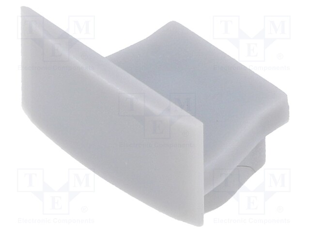 Cap for LED profiles; silver; 10pcs.