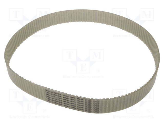 Timing belt; AT5; W: 25mm; H: 2.7mm; Lw: 750mm; Tooth height: 1.2mm