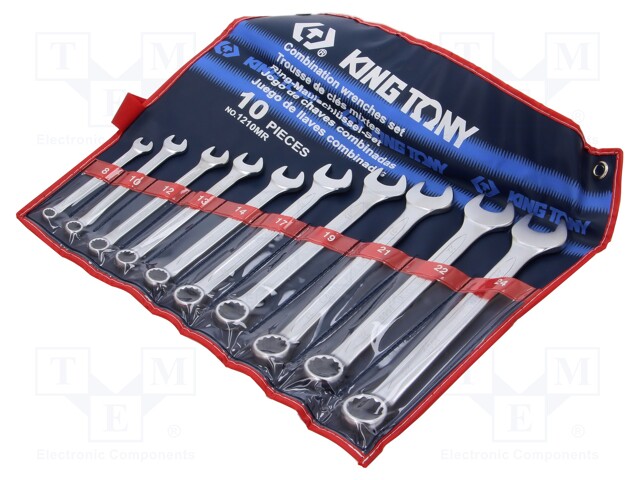 Wrenches set; combination spanner; Pcs: 10