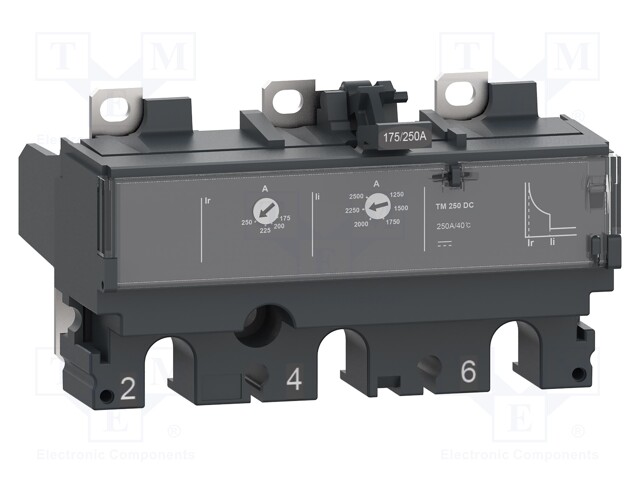 Thermal magnetic trip unit; Poles: 3; 250A; NSX; IP40; -25÷70°C