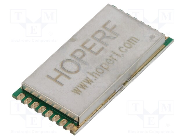 Module: transceiver; RF; FSK,GFSK,GMSK,LoRa,MSK,OOK; 169MHz