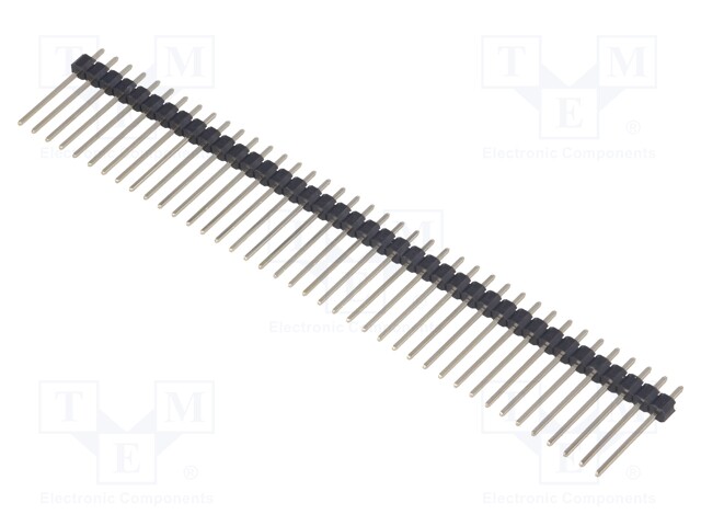 Pin header; pin strips; male; PIN: 40; straight; 2.54mm; THT; 1x40