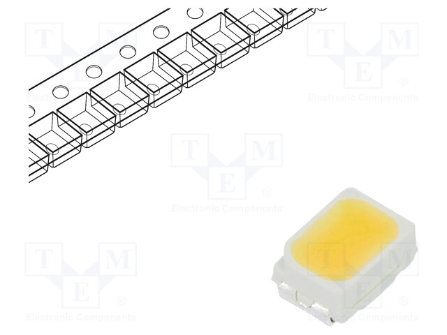 LED; SMD; 3020,PLCC2; white neutral; 2550÷3500mcd; 3900-4250K; 90