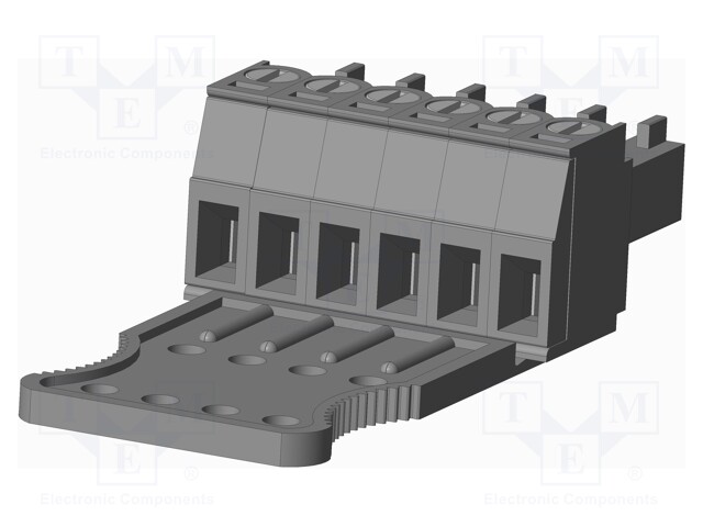 Connector: pluggable terminal block; plug; female; straight; grey