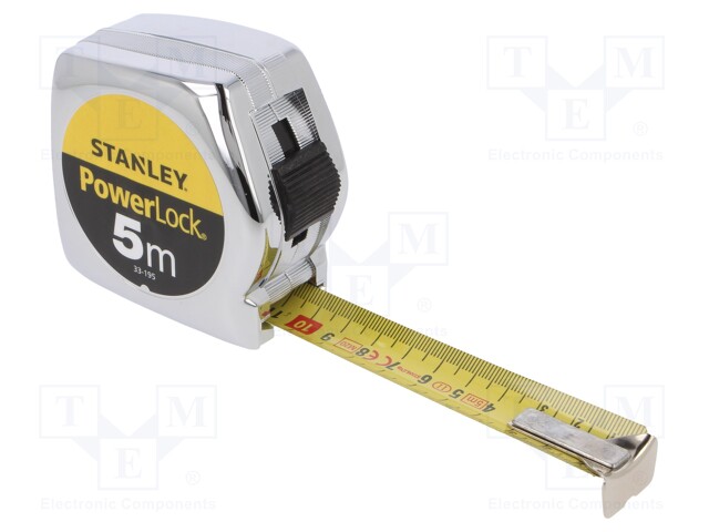 Measuring tape; L: 5m; Width: 25mm; Enclos.mat: metal; Class: II