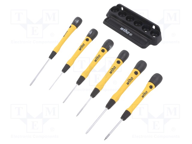 Kit: screwdrivers; Pcs: 6; precision; Torx®; ESD