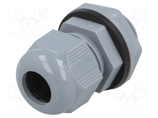 Cable gland; PG21; IP66,IP68; Mat: polyamide; dark grey; Pcs: 10