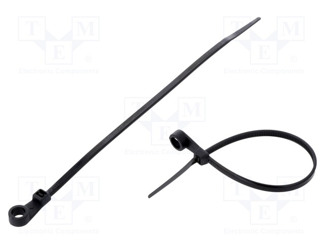 Cable tie; with a hole for screw mounting; L: 170mm; W: 3.6mm