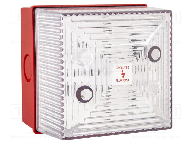 Signaller: lighting; flashing light; transparent; Series: FL40