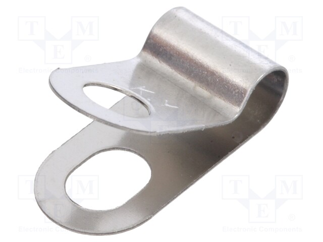 Fixing clamp; for shielded cables; ØBundle : 4mm; A: 17.2mm