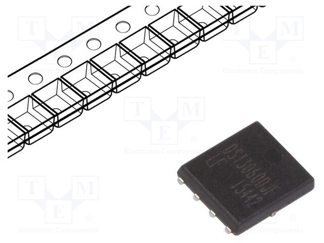 Diode: Schottky rectifying; SMD; 60V; 30A; Ufmax: 0.62V; PDFN8