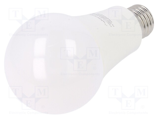 LED lamp; warm white; E27; 230VAC; 1200lm; 13.5W; 180°