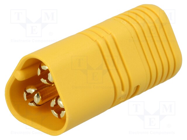 Plug; DC supply; MT60; male; PIN: 3; for cable; soldered; 30A; 500V