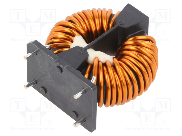 Inductor: wire with current compensation; THT; 4mH; 8mΩ; SCF; 11A