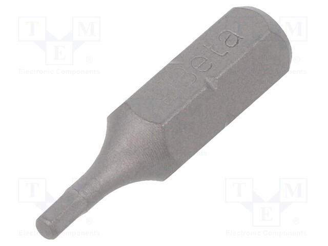 Screwdriver bit; Allen hex key; HEX 2mm; Overall len: 25mm