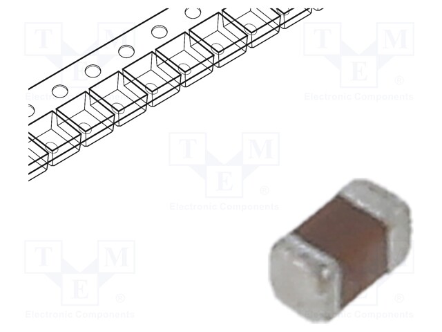 Capacitor: ceramic; 220nF; 35VDC; X7R; ±10%; SMD; 0402