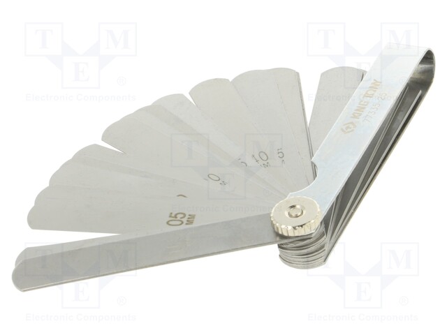 Metric feeler gauge; Range: 0,05÷1mm; L: 100mm; Width: 10mm; 20pcs.