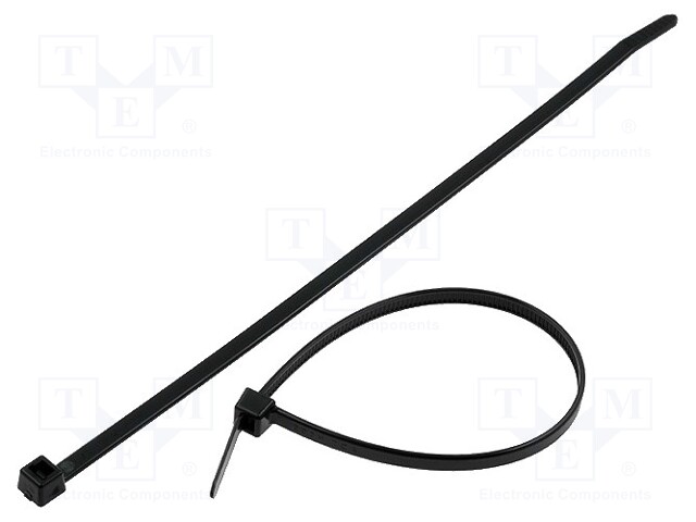 Cable tie; L: 210mm; W: 4.7mm; polyamide; 355N; black; Ømax: 55mm