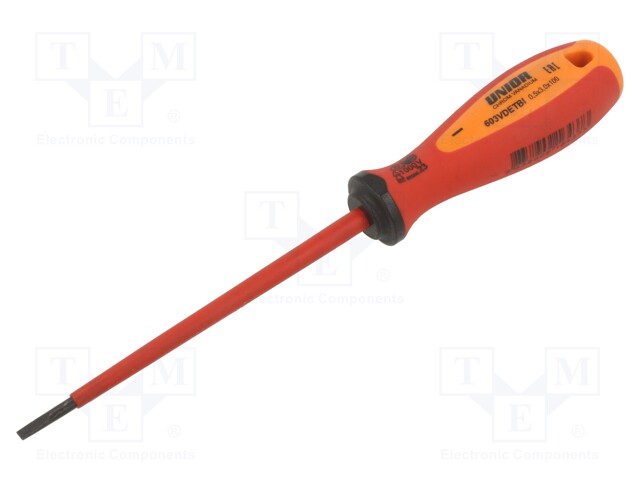 Screwdriver; insulated; slot; 3,0x0,5mm; Blade length: 100mm