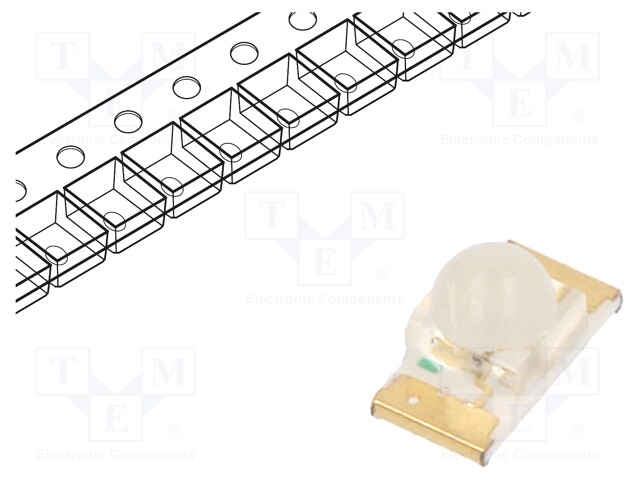 LED; SMD; 1206; yellow; 700÷800mcd; 3.2x1.6x1.8mm; 40°; 2÷2.5V; 20mA