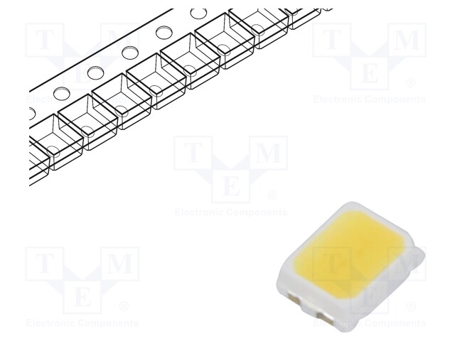 LED; SMD; PLCC2,2216; white cold; 6÷10lm; 4750-5250K; 90; 120°; 20mA