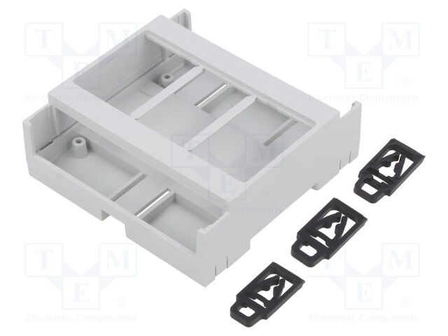 Enclosure: for DIN rail mounting; Y: 89.75mm; X: 89.2mm; Z: 32mm