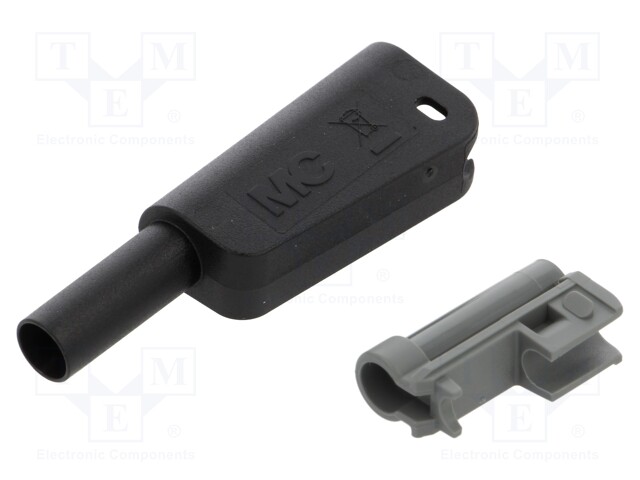 Case; 32A; black; 55.4mm; for banana plugs