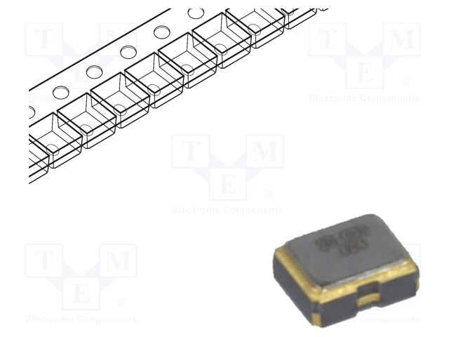 Resonator: quartz; 20MHz; 15pF; SMD; Body dim: 2x1.6x0.8mm; 10ms