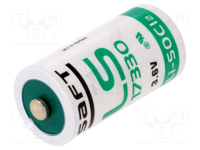 Battery: lithium; 3.6V; 17335,2/3A; Ø16.5x33.4mm; 2100mAh