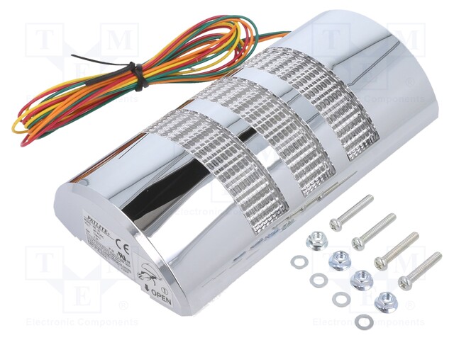 Signaller: signalling column; LED; red/amber/green; 24VDC; 24VAC