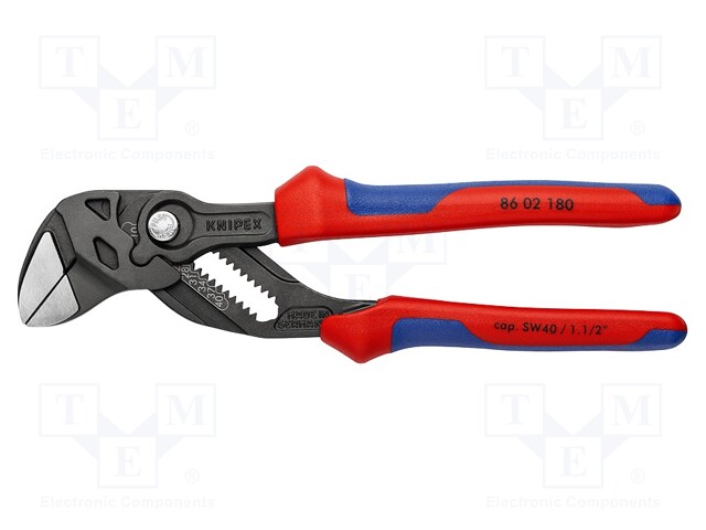 Pliers; adjustable; Pliers len: 180mm; Max jaw capacity: 40mm