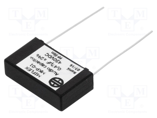 Capacitor: polypropylene; 0.47uF; 450VDC; 22.5mm; ±2%; -25÷85°C