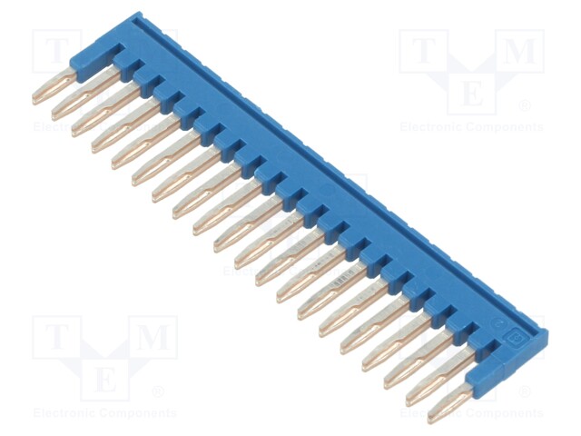 Comb bridge; ways: 20; blue; Width: 3.5mm; UL94V-0