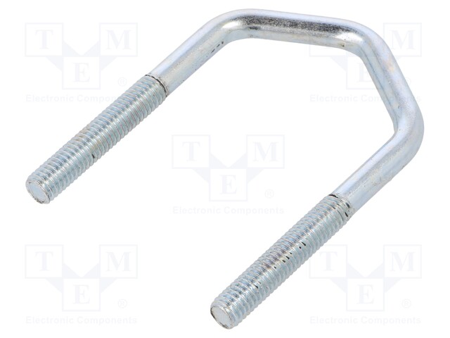 U-bolt; D; steel; zinc; Thread len: 35mm; Int.width: 35mm; H: 65mm