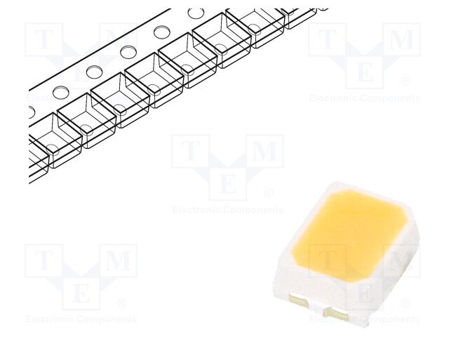 LED; SMD; PLCC2,2216; white warm; 5÷9lm; 2250-2475K; 90; 120°; 20mA