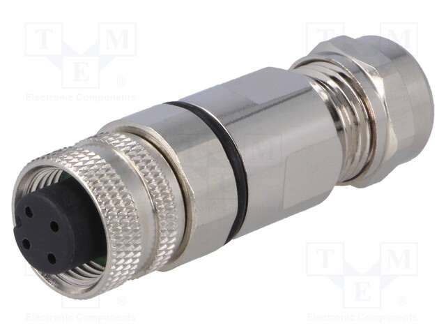 Plug; M12; PIN: 3; female; A code-DeviceNet / CANopen; for cable