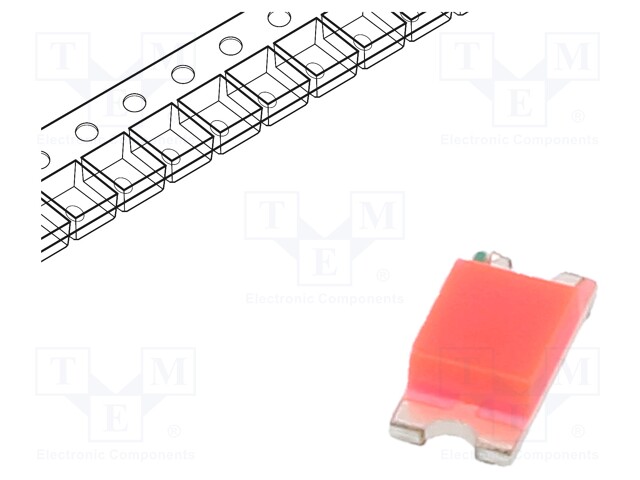 LED; SMD; 1206; pink; 60÷90mcd; 3.2x1.6x0.8mm; 120°; 3÷3.6V; 20mA