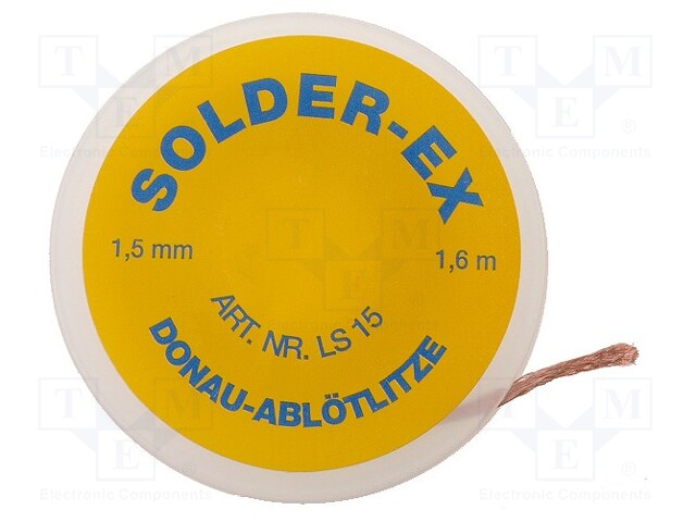 Tape: desoldering; W: 1.5mm; L: 1.5m