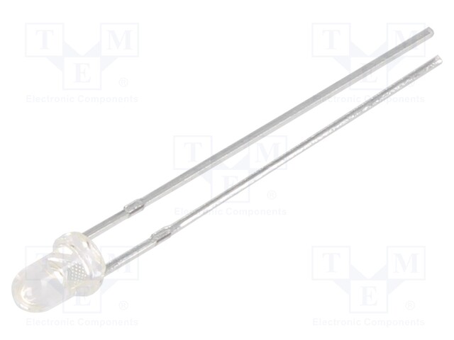 LED; 3mm; yellow; 1400÷2500mcd; 30°; 1.7÷2.6V; -40÷85°C; 60mW