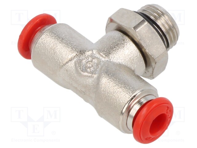 Push-in fitting; T-tap splitter; 1/8"; -0.99÷20bar; 4mm