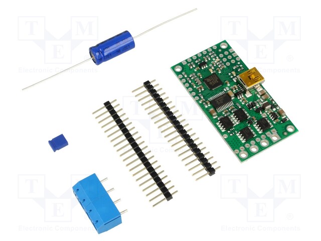 DC-motor driver; 21.77kHz; PWM,RC,TTL,USB; 15A; Uin mot: 5.5÷30V