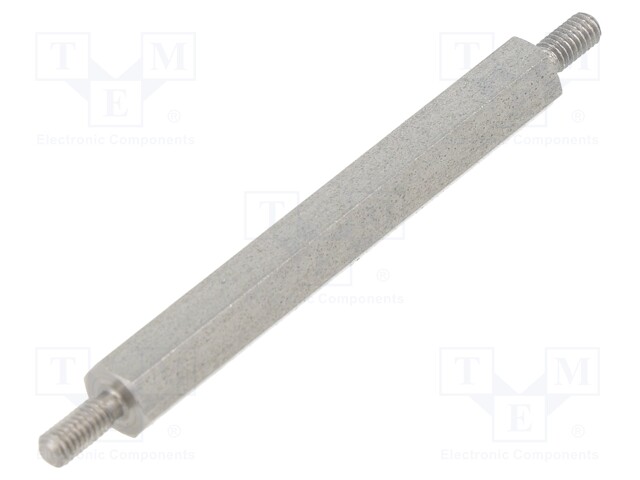 Screwed spacer sleeve; 40mm; Ext.thread: M2,5; hexagonal